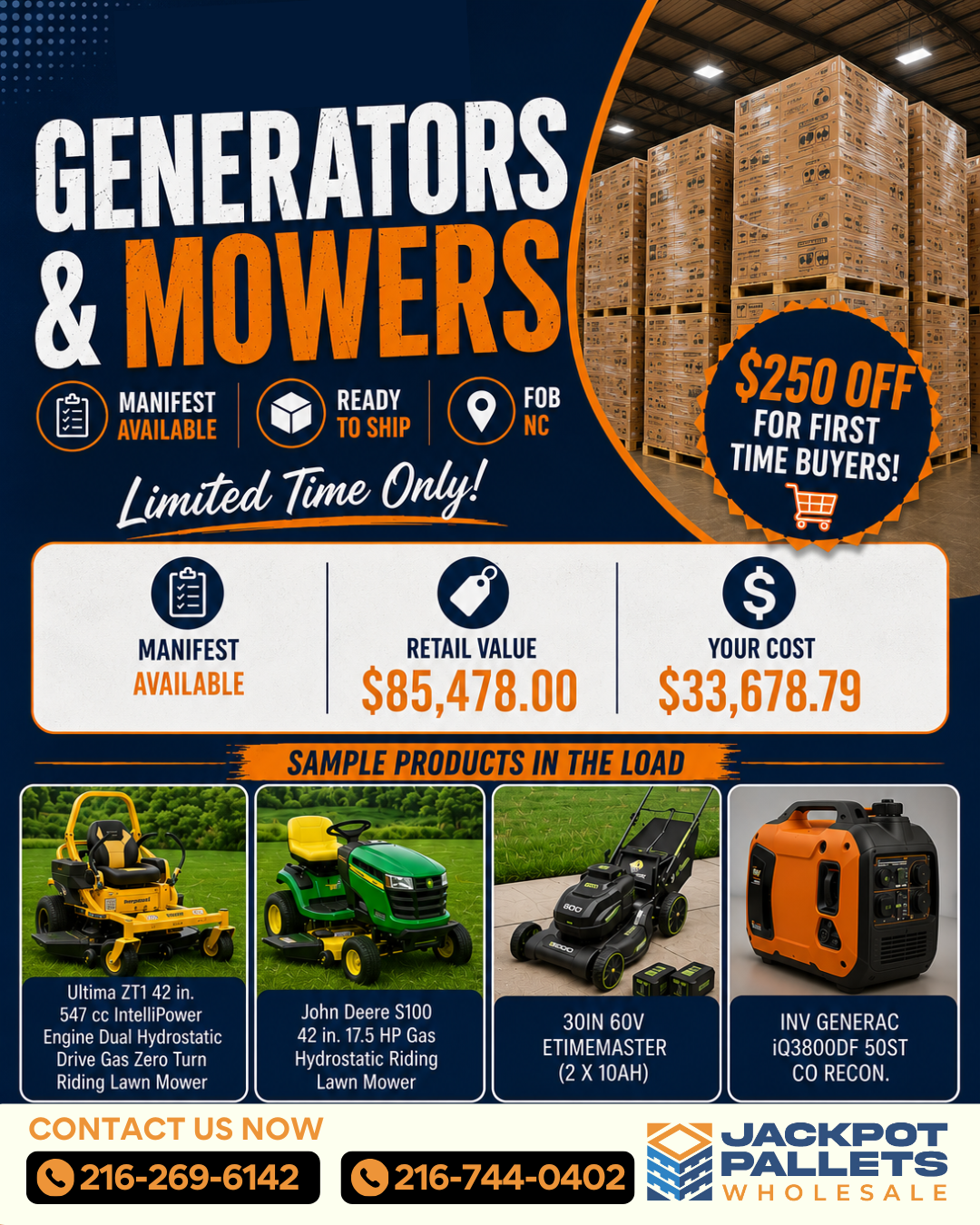 Generators & Movers Load