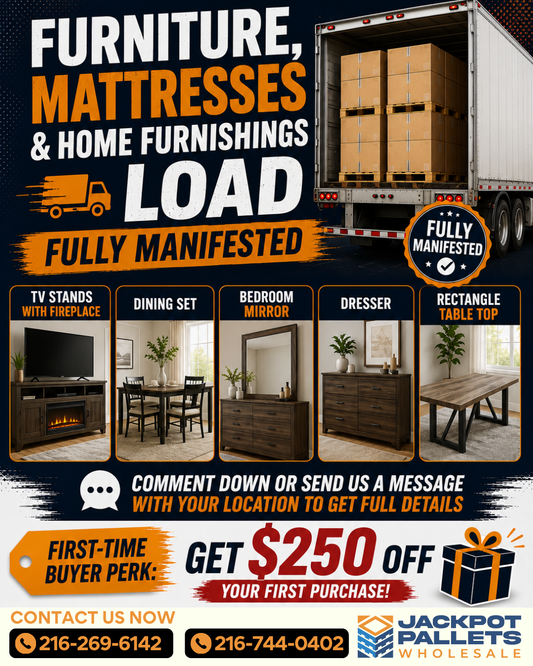 Furniture, Mattresses and Home Furnishing Loads